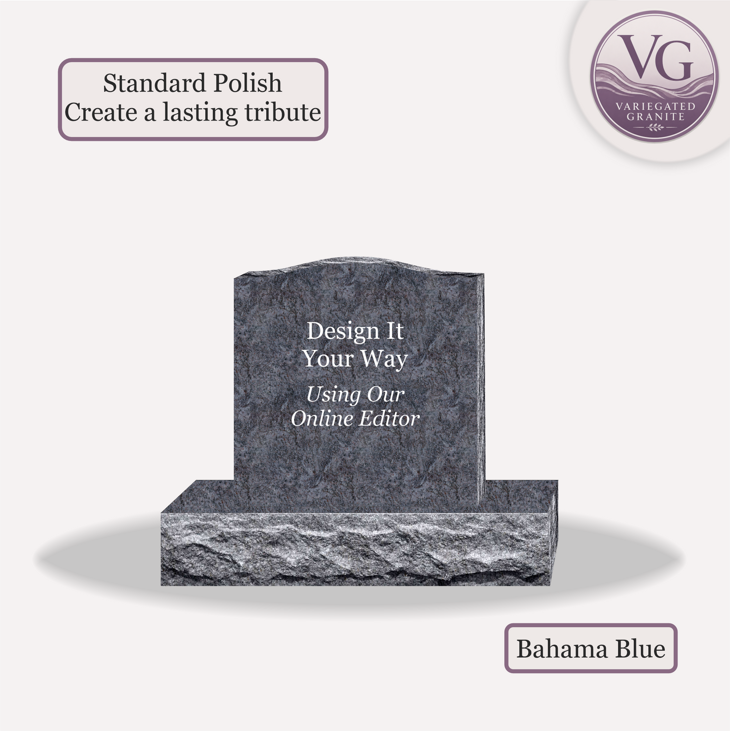 Upright Monument – 20x6x20 upright on 32x12x6 Base