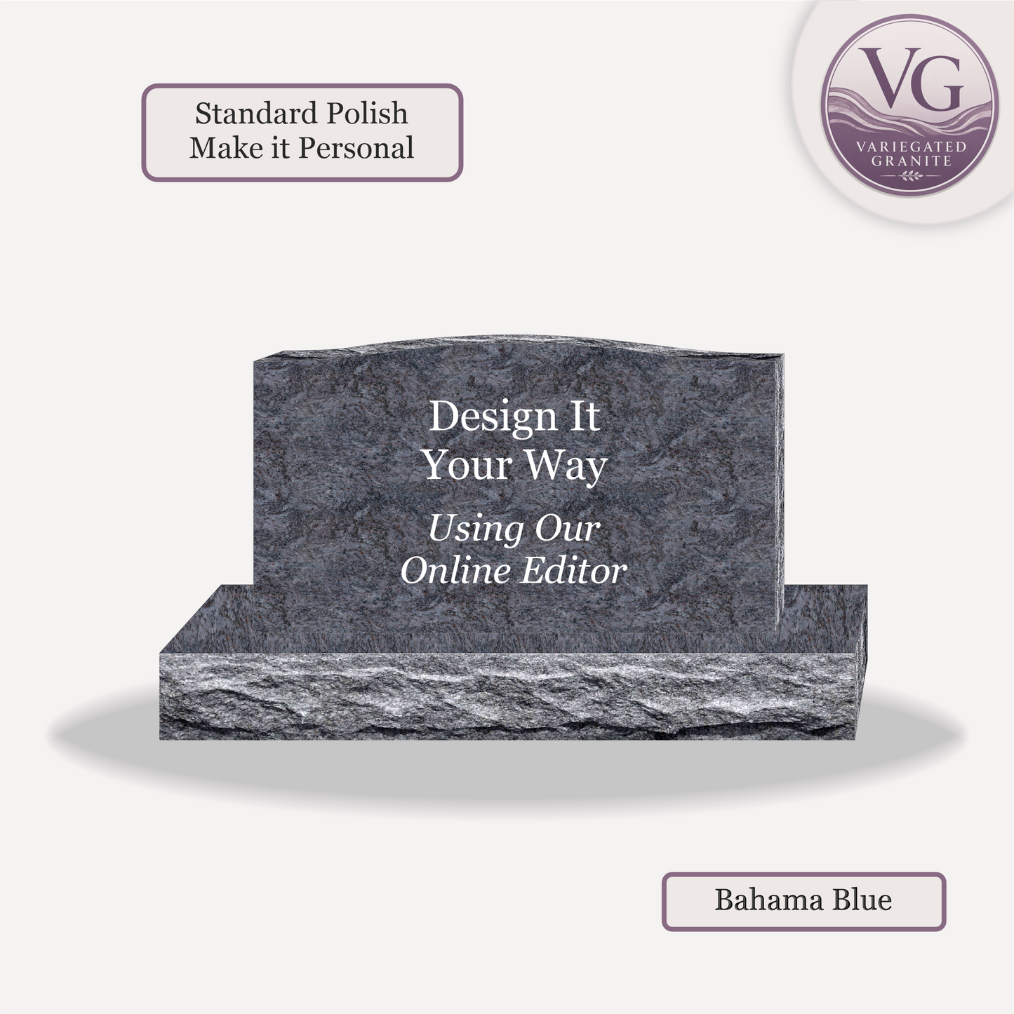 Companion Monument – 36x6x20 upright on 48x12x6 Base