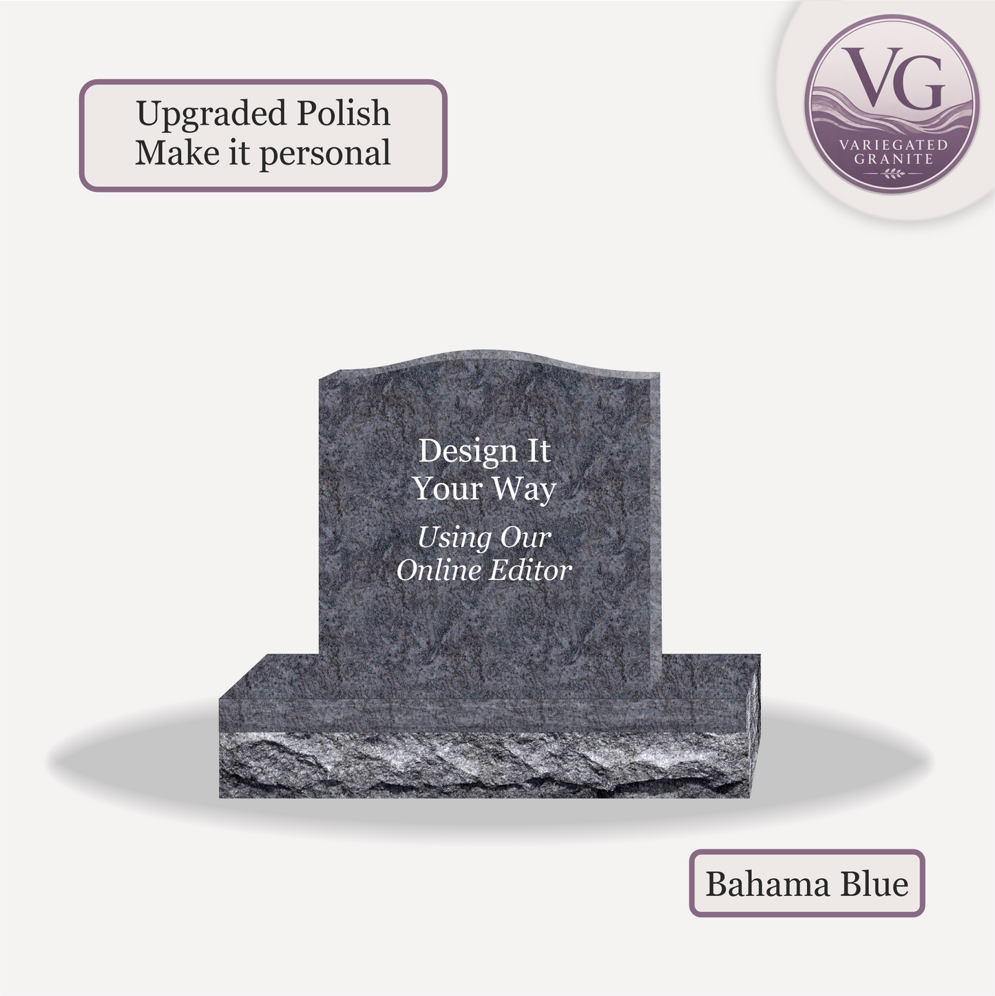 Upright Monument – 20x6x20 upright on 32x12x6 Base