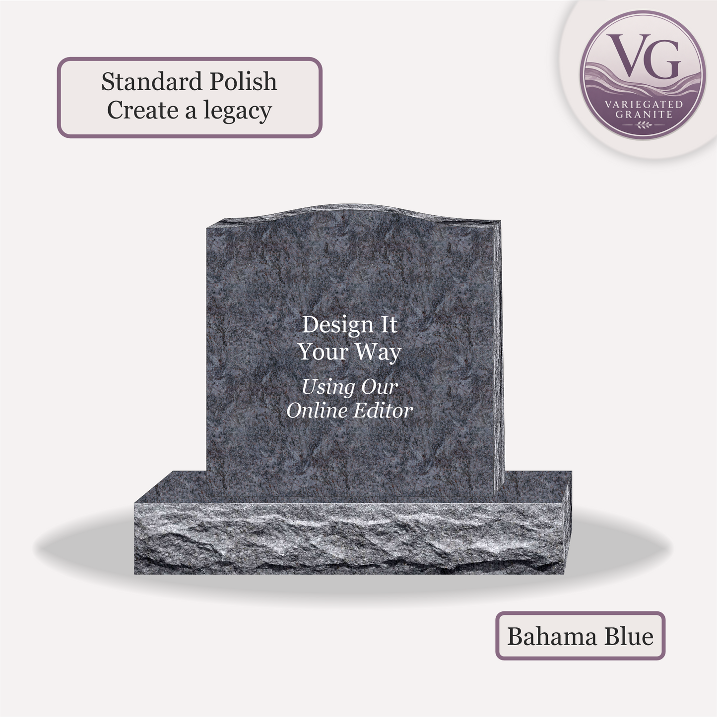 Upright Monument – 24x6x24 upright on 36x12x6 Base