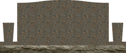 Companion Monument With 2 Vases – 48x6x22 upright on 66x12x6 Base