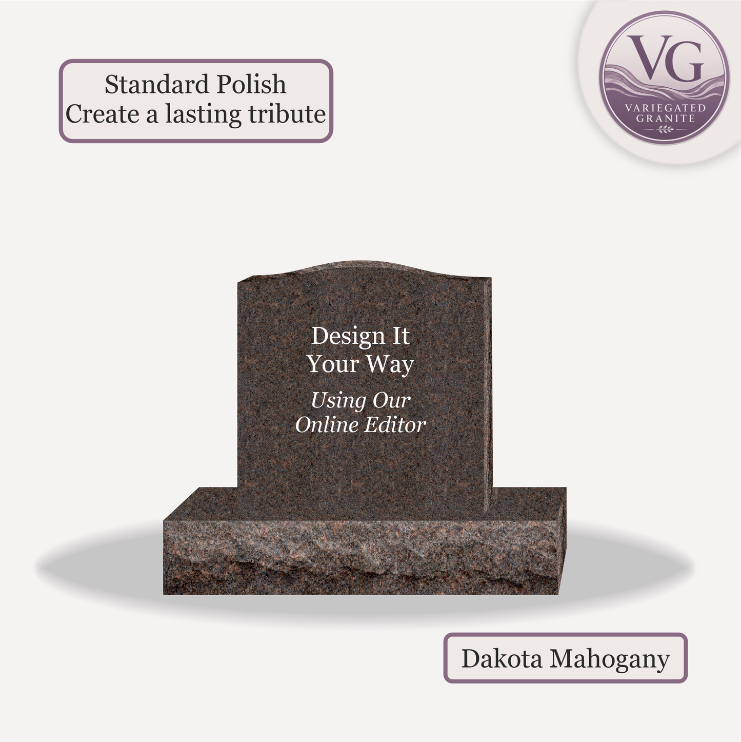Upright Monument – 20x6x20 upright on 32x12x6 Base