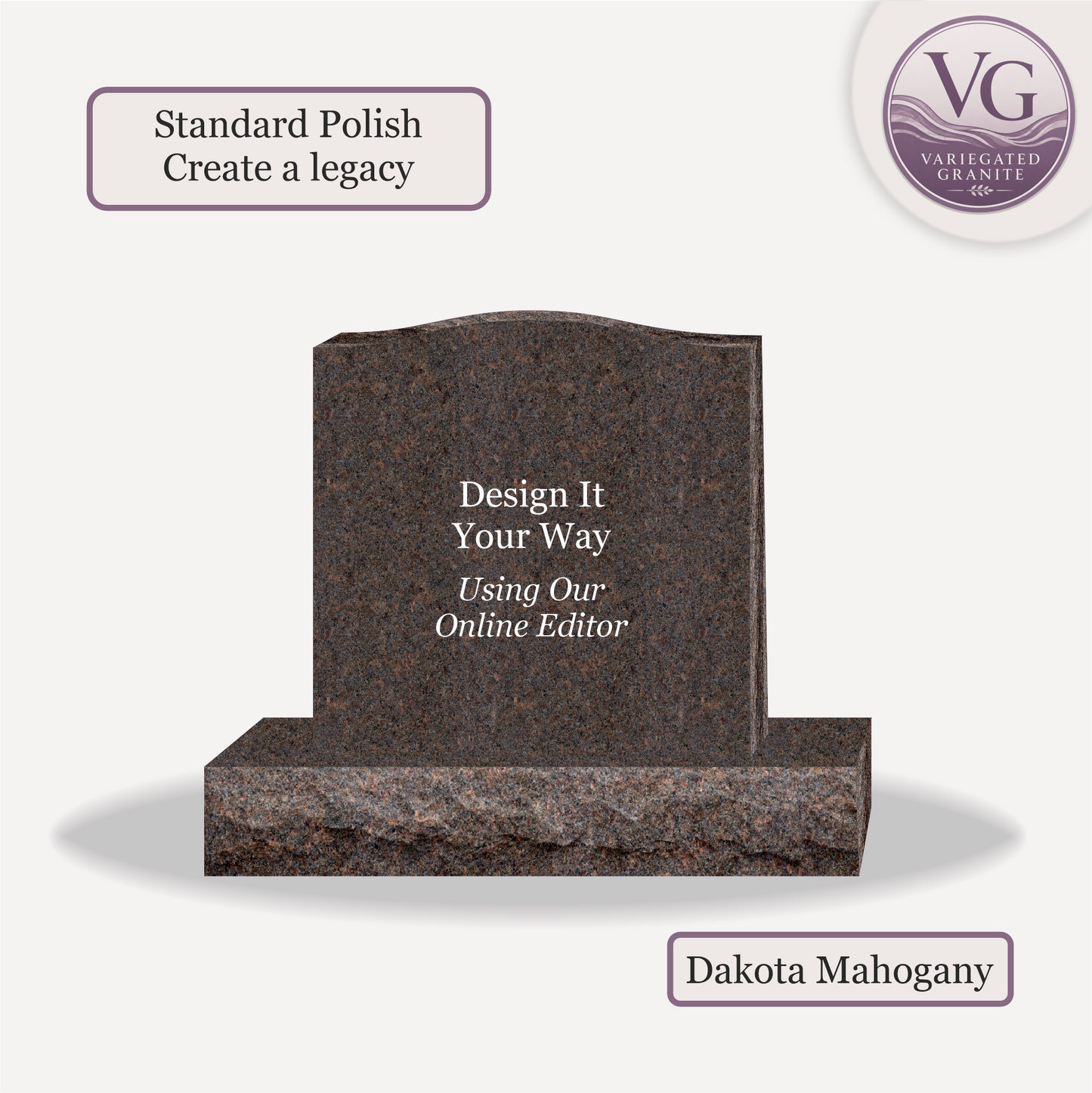 Upright Monument – 24x6x24 upright on 36x12x6 Base