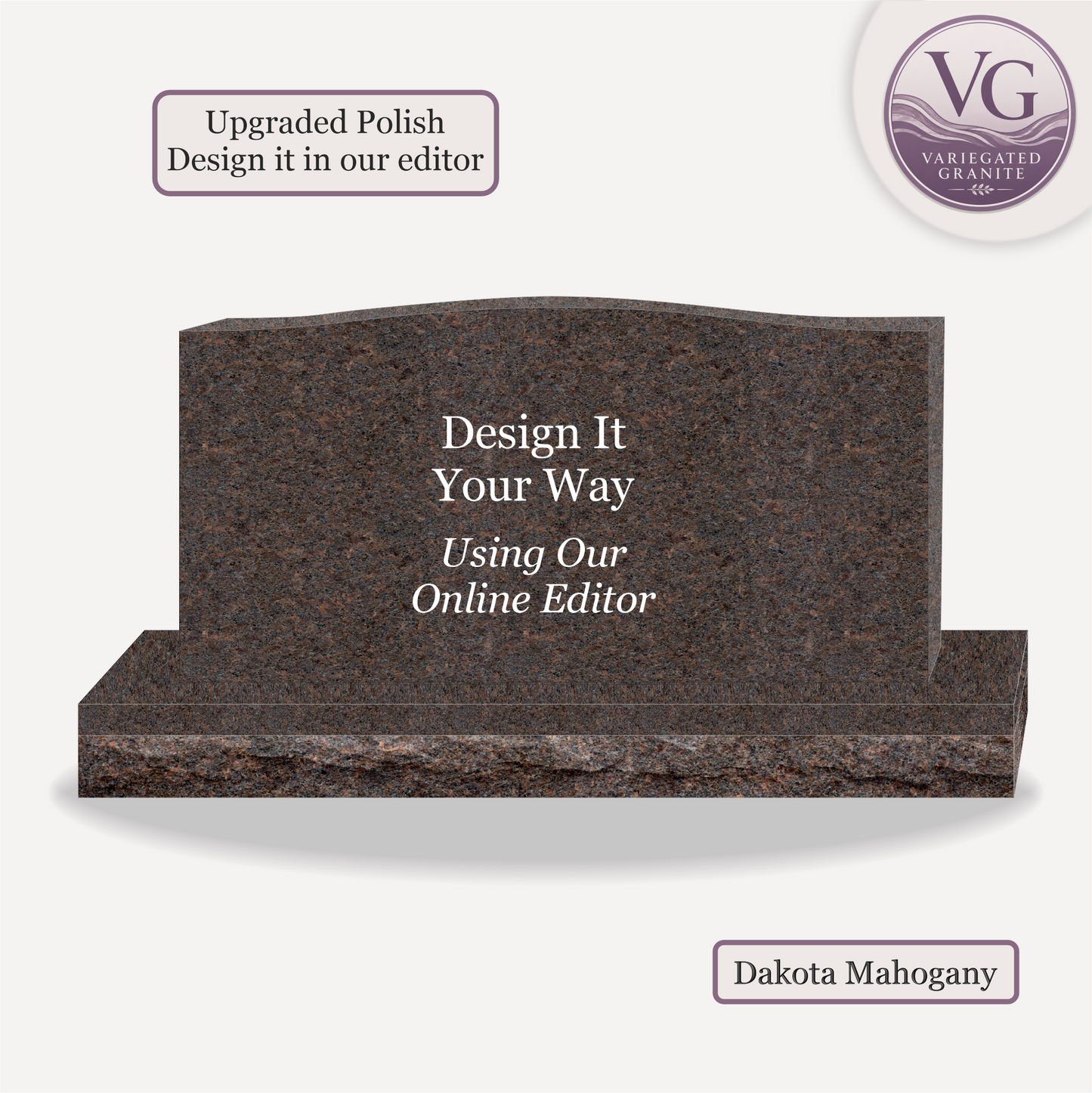 Companion Monument – 48x6x24 upright on 60x12x6 Base