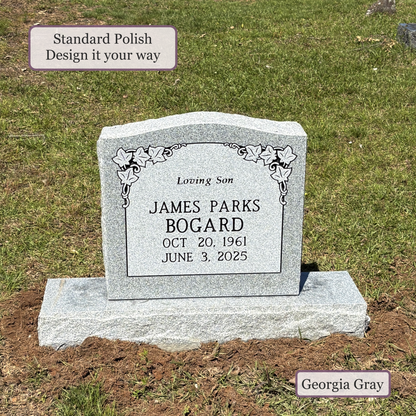 Upright Monument – 20x4x20 upright on 32x8x6 Base
