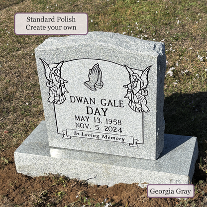 Upright Monument – 20x6x20 upright on 32x12x6 Base
