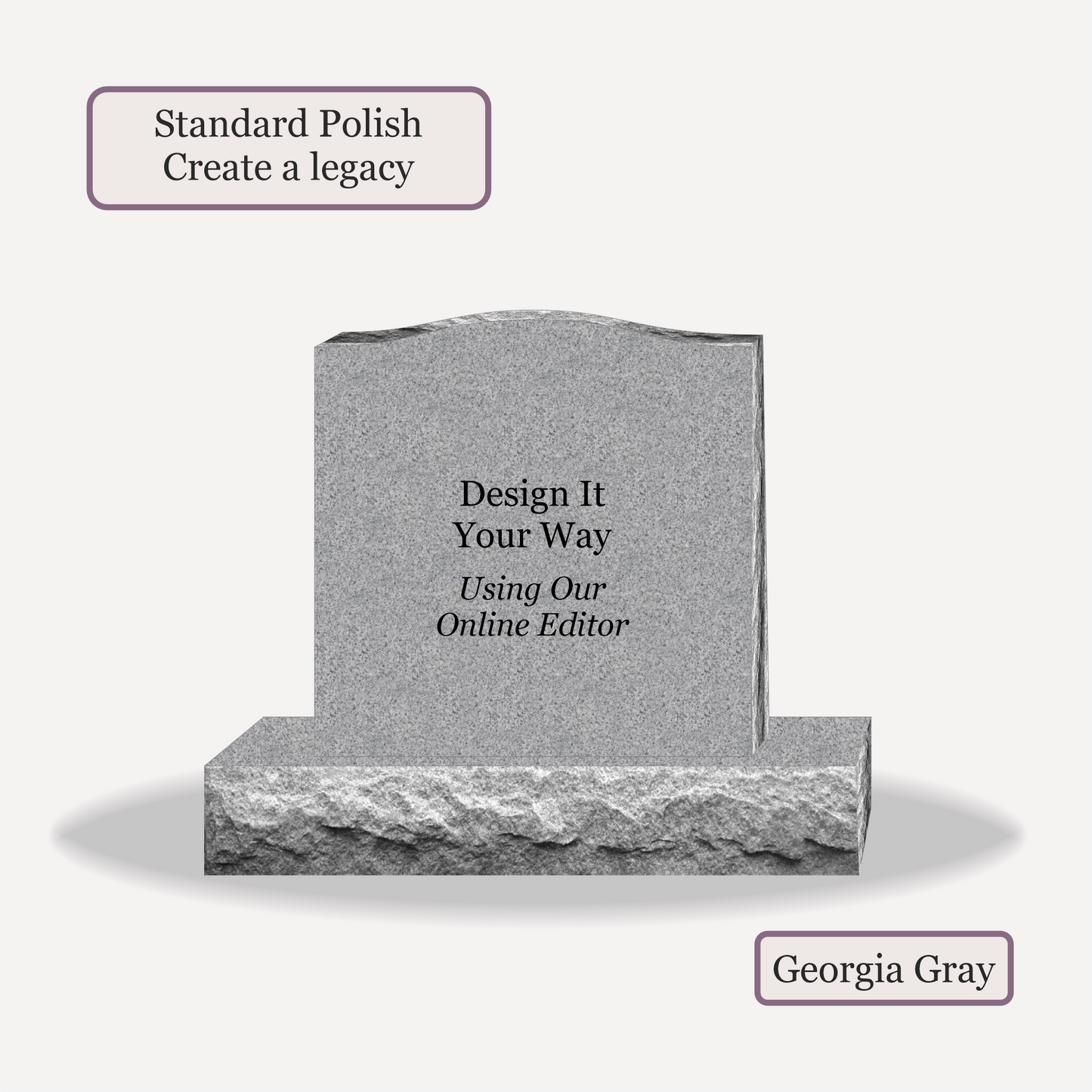 Upright Monument – 24x6x24 upright on 36x12x6 Base