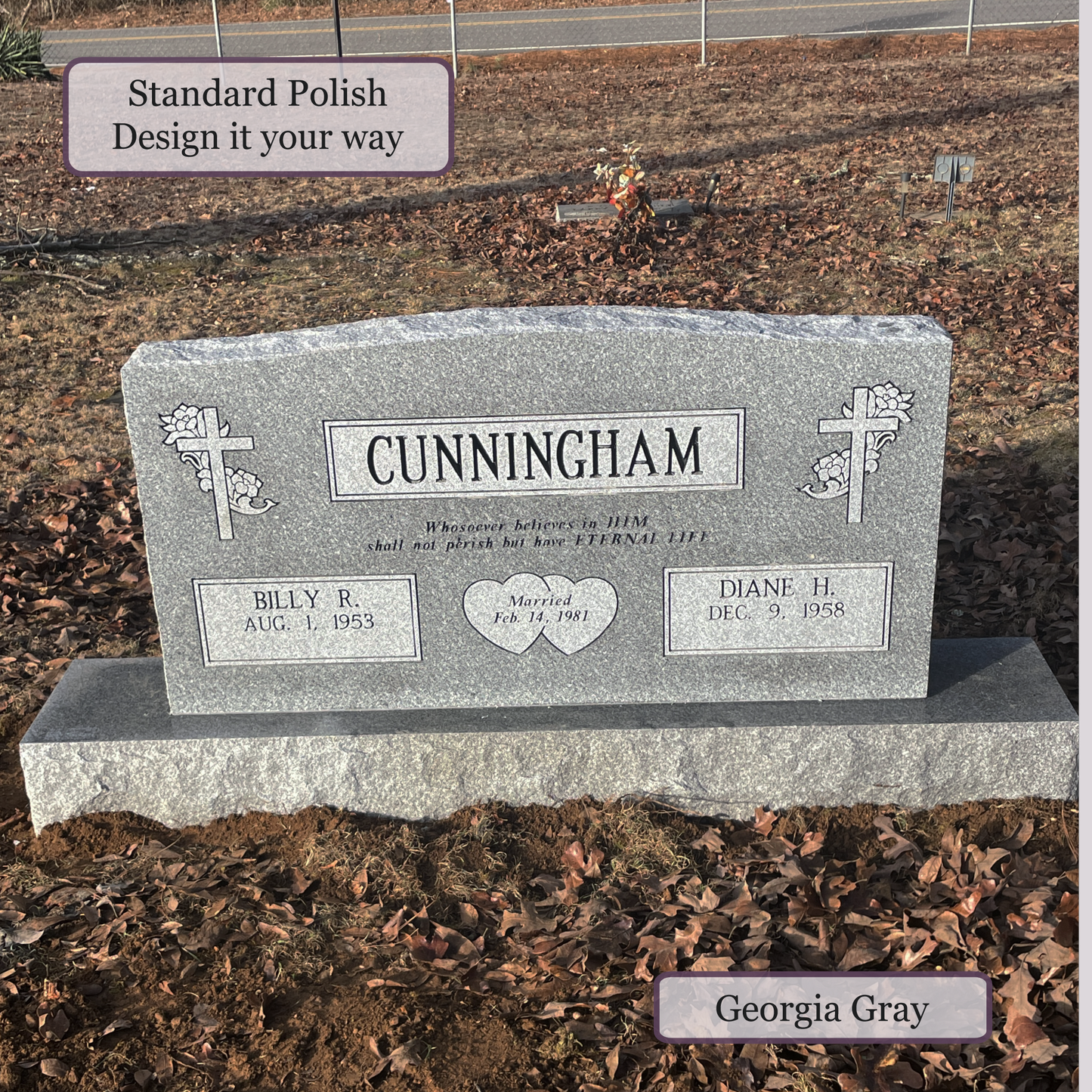 Companion Monument – 48x6x24 upright on 60x12x6 Base