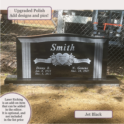 Companion Monument – 48x6x24 upright on 60x12x6 Base