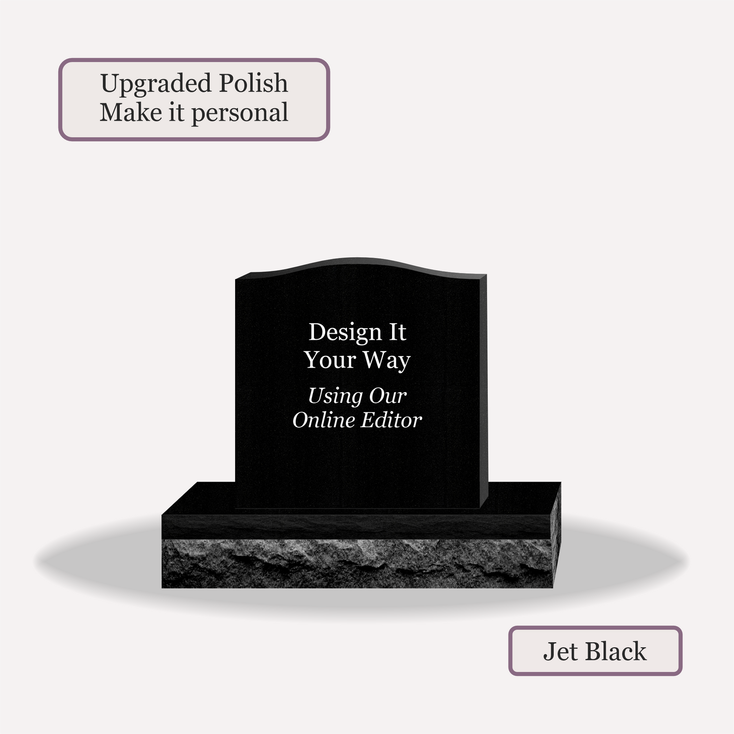 Upright Monument – 20x6x20 upright on 32x12x6 Base