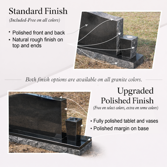 Companion Monument – 48x6x24 upright on 60x12x6 Base
